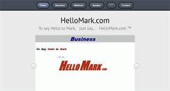 Desktop Screenshot of hellomark.com