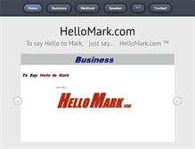 Tablet Screenshot of hellomark.com